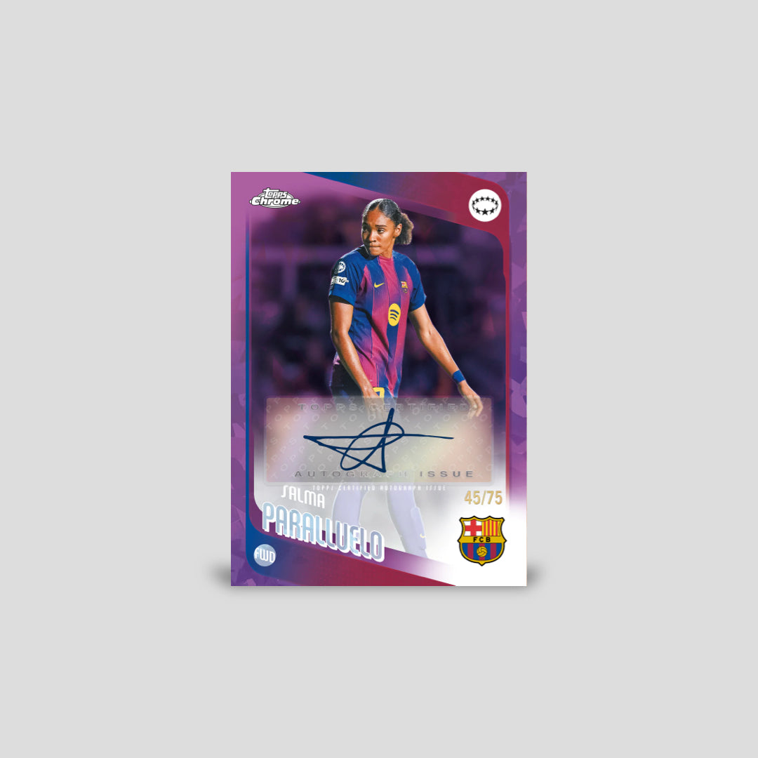 2025-26 Topps Chrome Sapphire Soccer UEFA Women's Champions League Hobby Box - Q's Cards