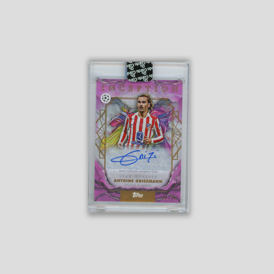 2025-26 Topps Inception UCC Antoine Griezmann Auto Pink /75 #SQ-GZ - Topps
