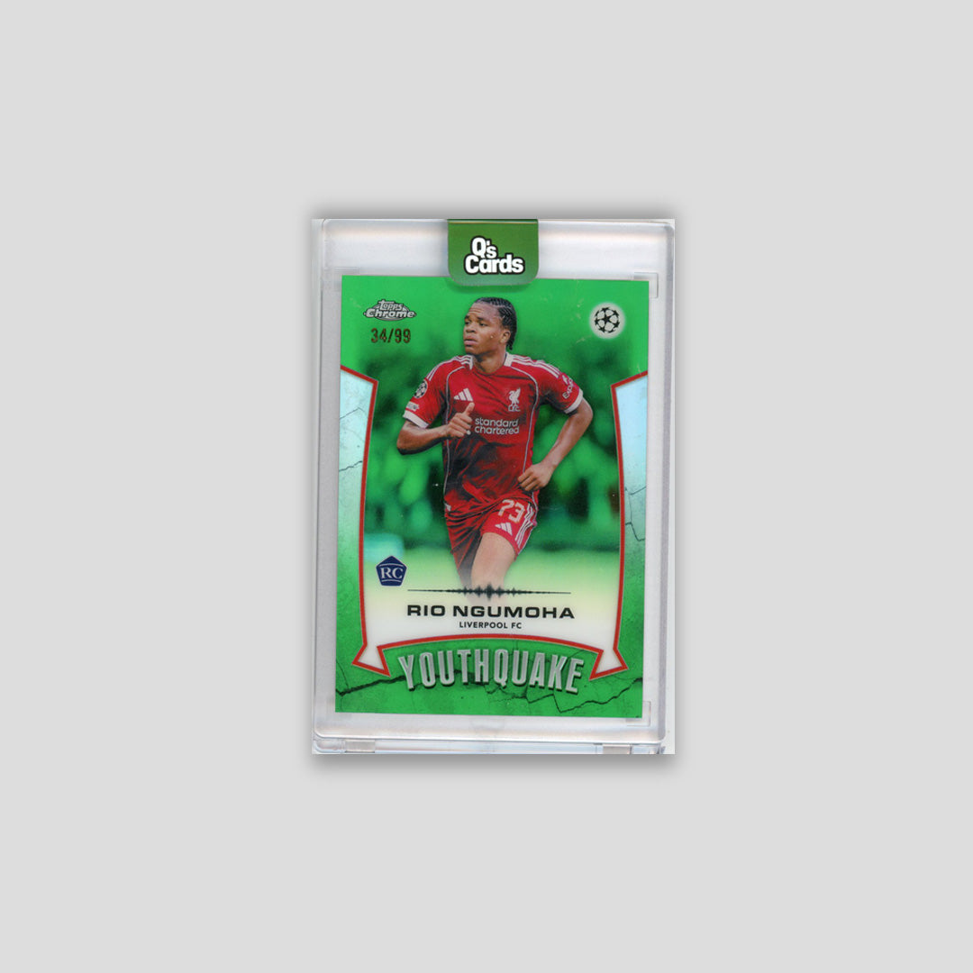 2025-26 Topps Chrome UCC Rio Ngumoha Green Youthquake /99 #YQ-1 - Topps