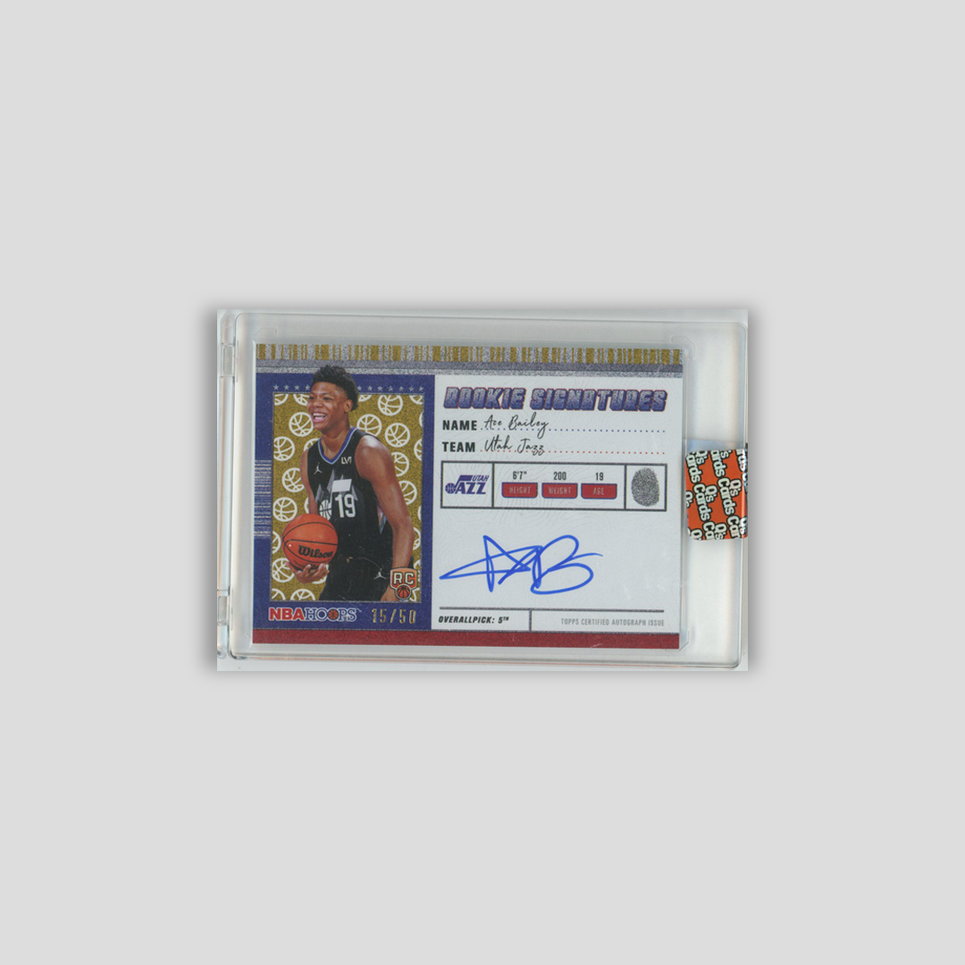 2025-26 Topps Hoops NBA Ace Bailey Rookie Signatures /50 #HRS-AB - Topps
