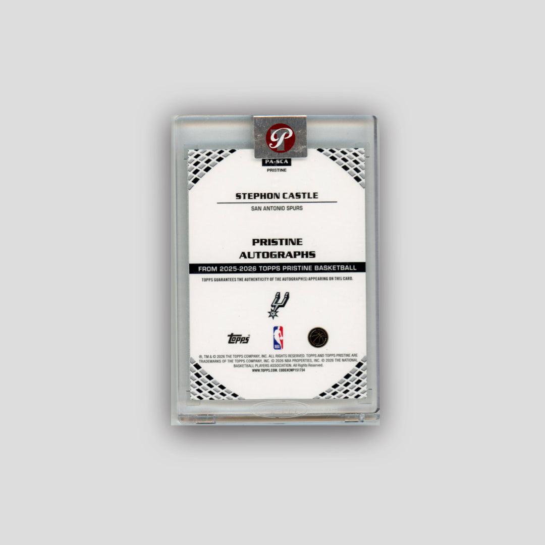 2025-26 Topps Pristine Basketball Stephon Castle Base Auto #PA-SCA - Topps