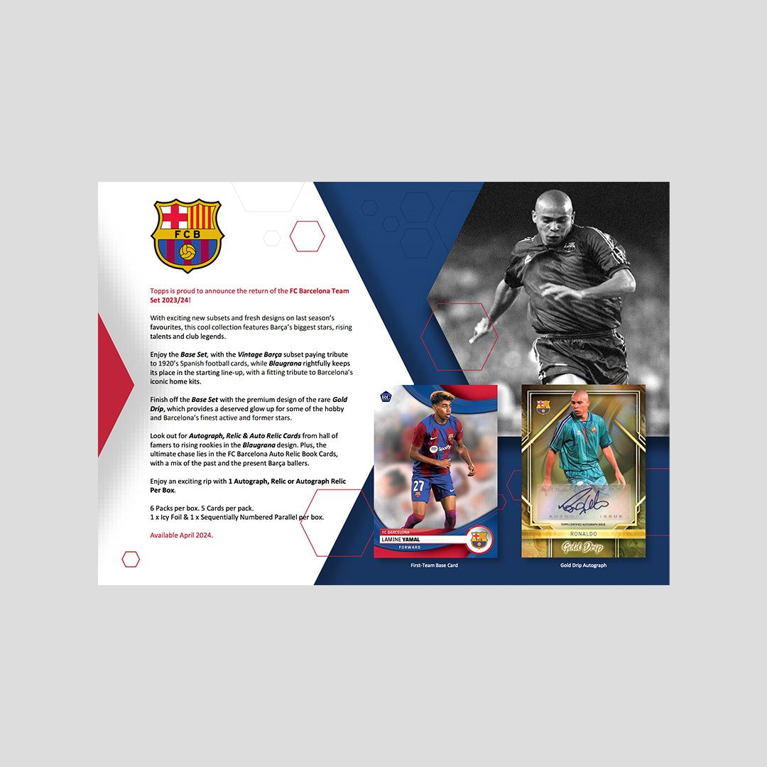 2023-24 Topps Soccer FC Barcelona Team Set Box