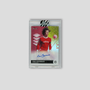2025-26 Topps Finest UCC Franz Beckenbauer Red Auto /5 #BA-FZ