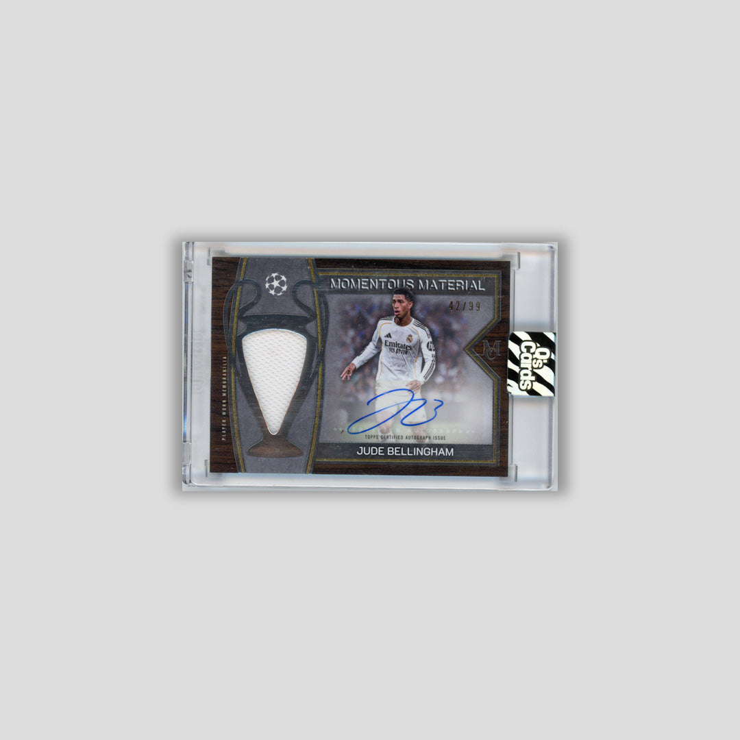 2025-26 Topps Museum UCC Jude Bellingham Auto Relic /99 #MMJA-JB - Q's Cards