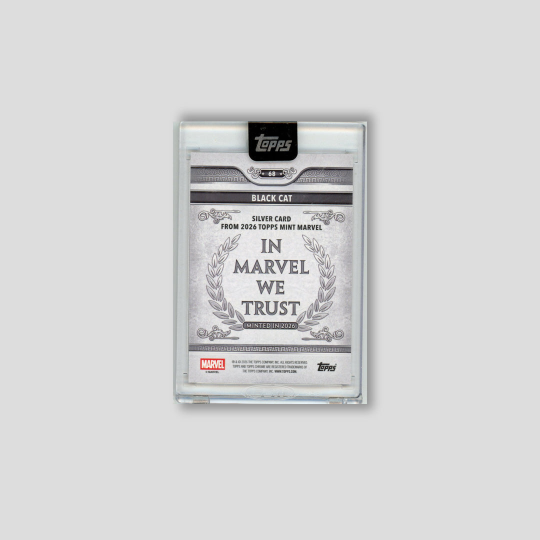 2026 Topps Mint Marvel Black Cat Silver Tier Card Red /5 #68 - Topps
