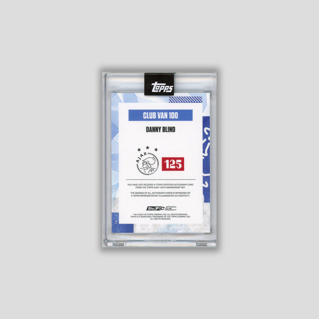 2025 Topps Ajax 125h Danny Blind Club Van 100 Blue Auto /49 # - CDP