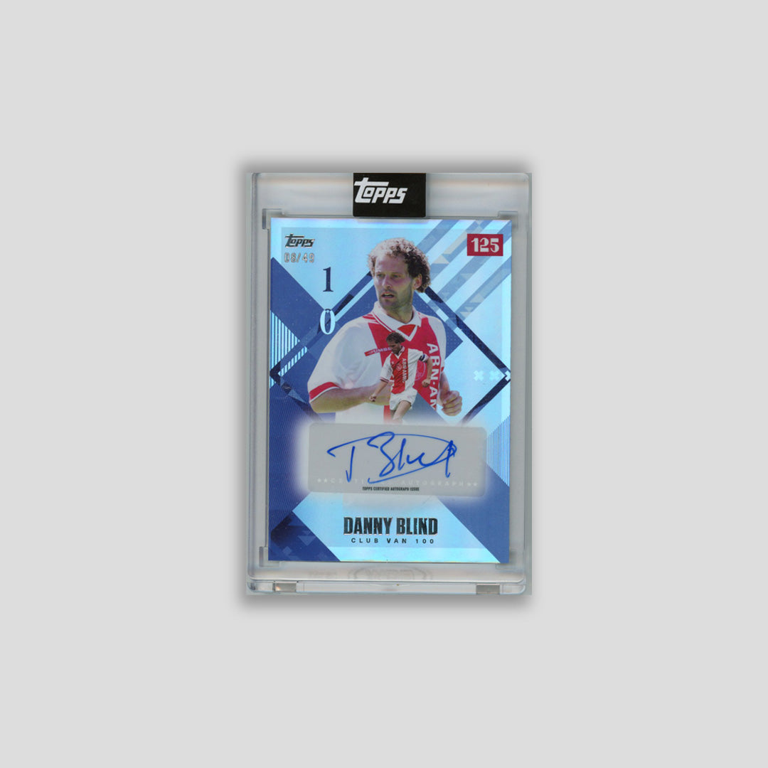 2025 Topps Ajax 125h Danny Blind Club Van 100 Blue Auto /49 # - CDP