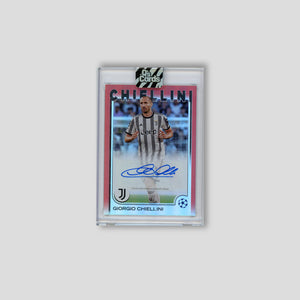 2024-25 Topps Flagship UCC Giorgio Chiellini Red Auto /5 #A-GC