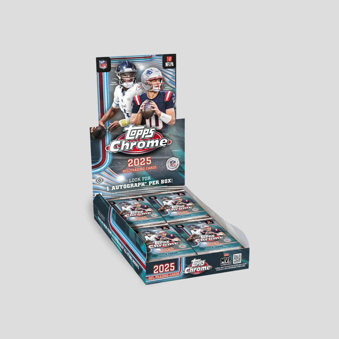 2025 Topps Chrome Football Hobby Box - Q's Cards
