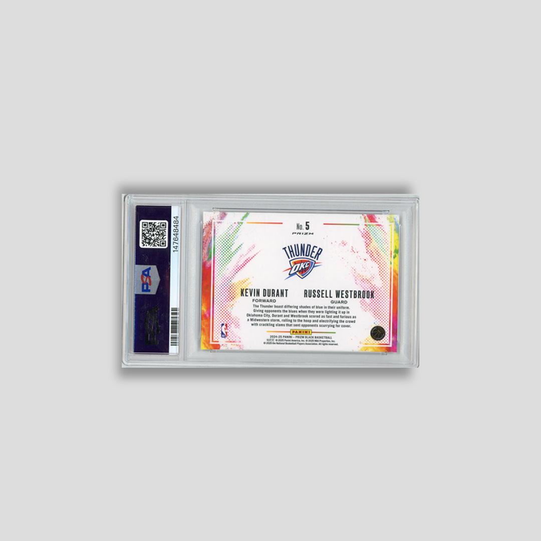 2024 Prizm Black Durant & Westbrook Color Blast Duals PSA 10 #5