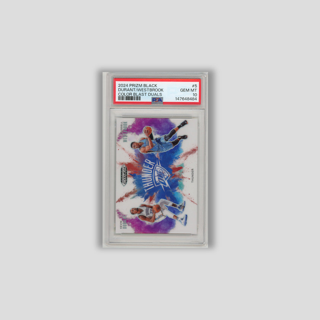 2024 Prizm Black Durant & Westbrook Color Blast Duals PSA 10 #5