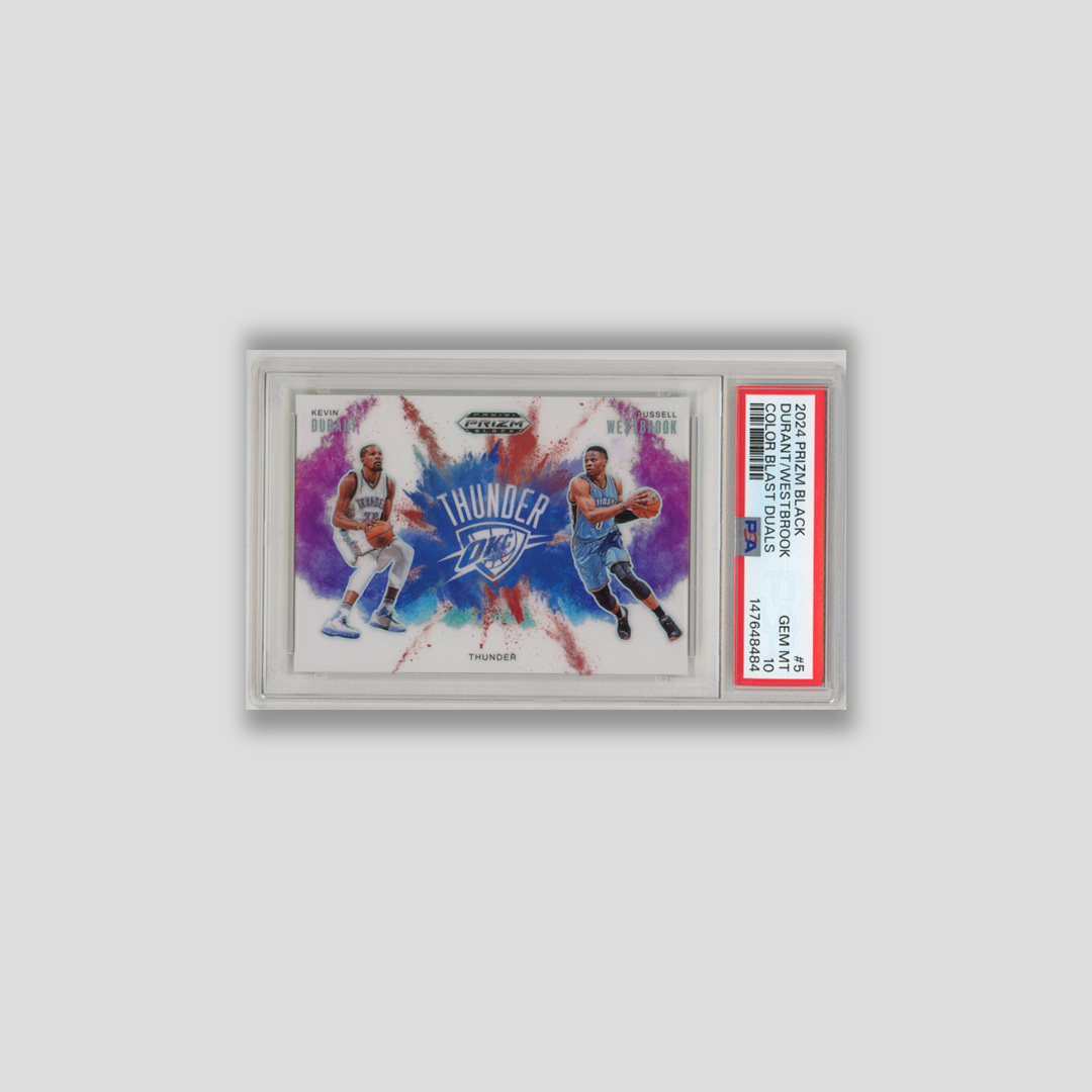 2024 Prizm Black Durant & Westbrook Color Blast Duals PSA 10 #5
