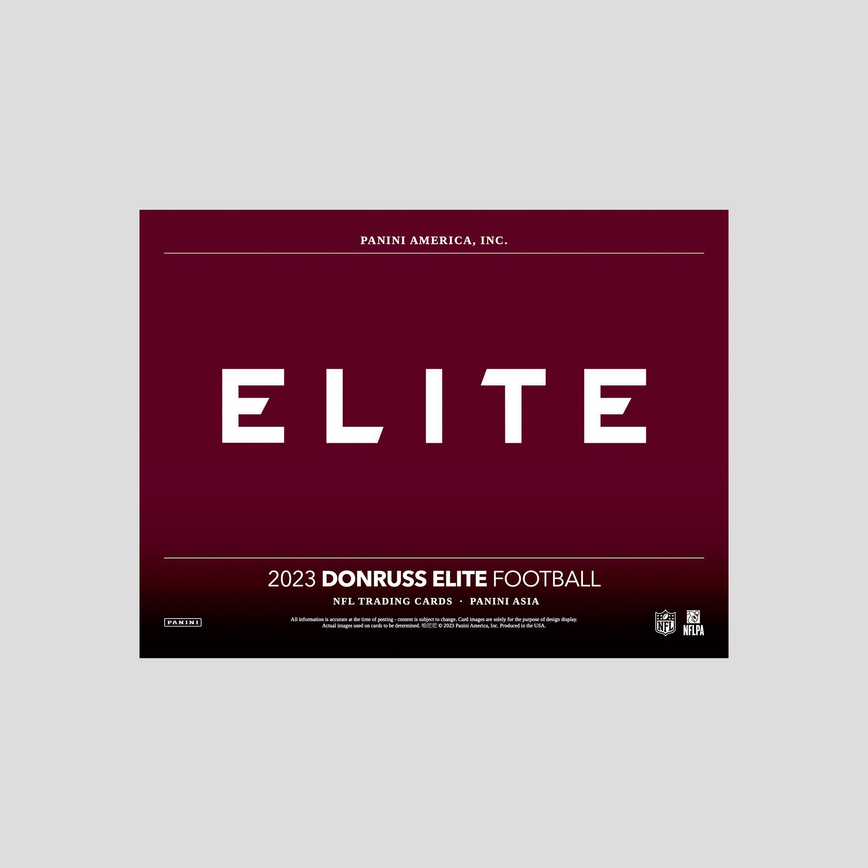 2023 Panini Elite Donruss Asia Football Tmall