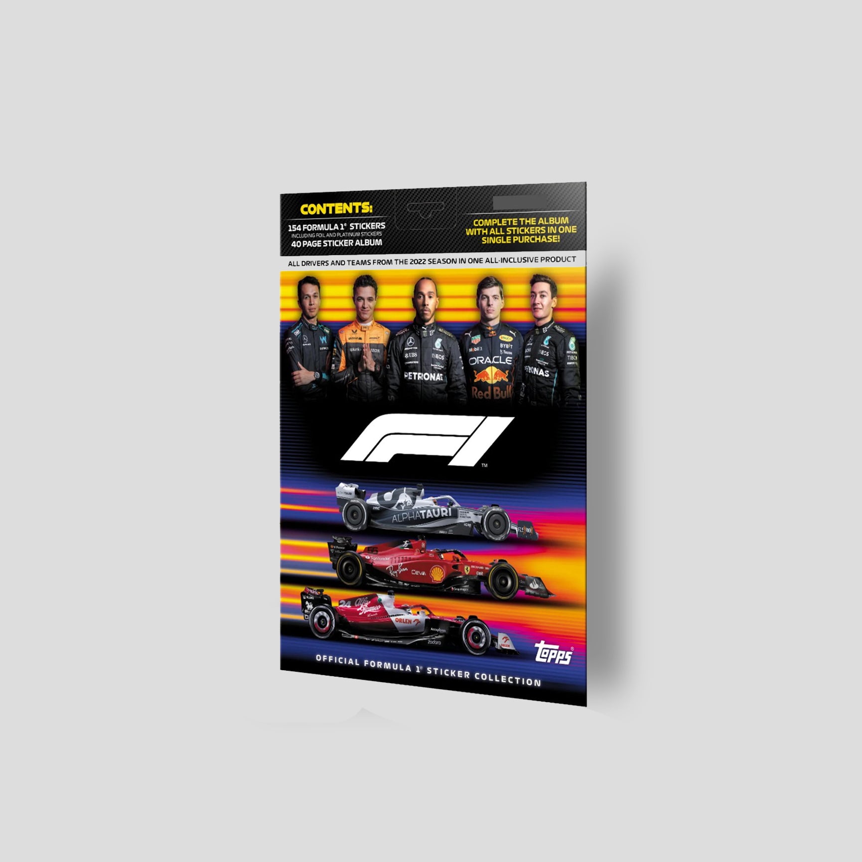2022 Topps Formula 1 Turbo Attax Complete Sticker and Album Set