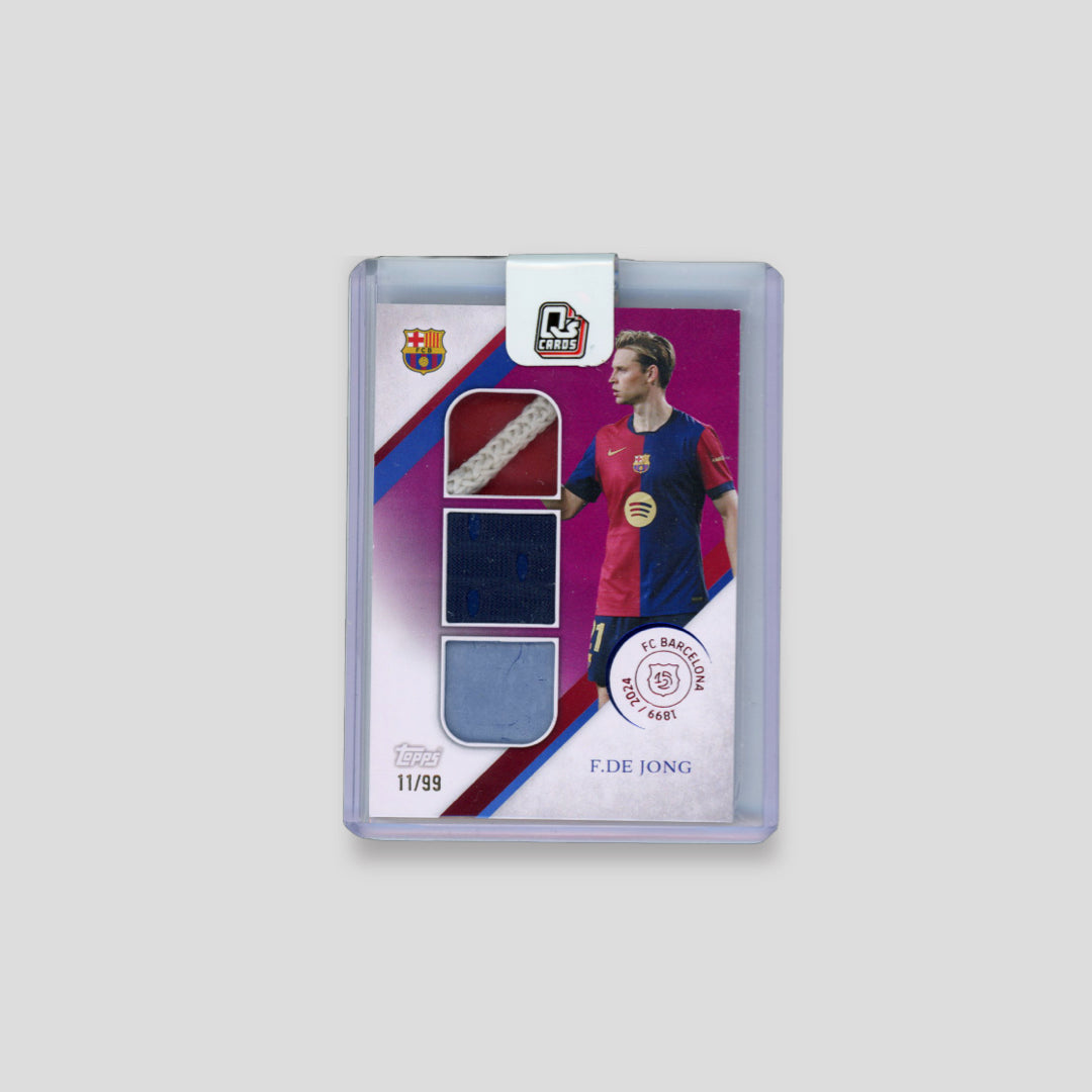 2024/25 Topps Barcelona 125 Frenkie De Jong Triple Relic /99 - Q's Cards