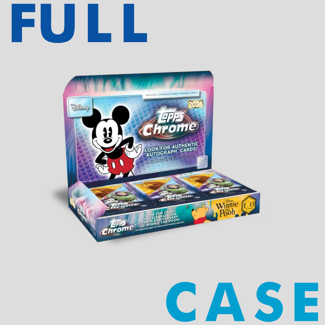 2026 Topps Chrome Disney Hobby Box Case (8 boxes) - Q's Cards