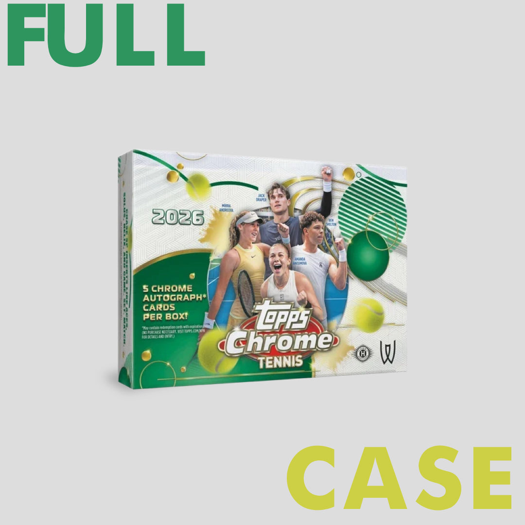 2026 Topps Chrome Tennis Delight Box Case (6 boxes) - Topps