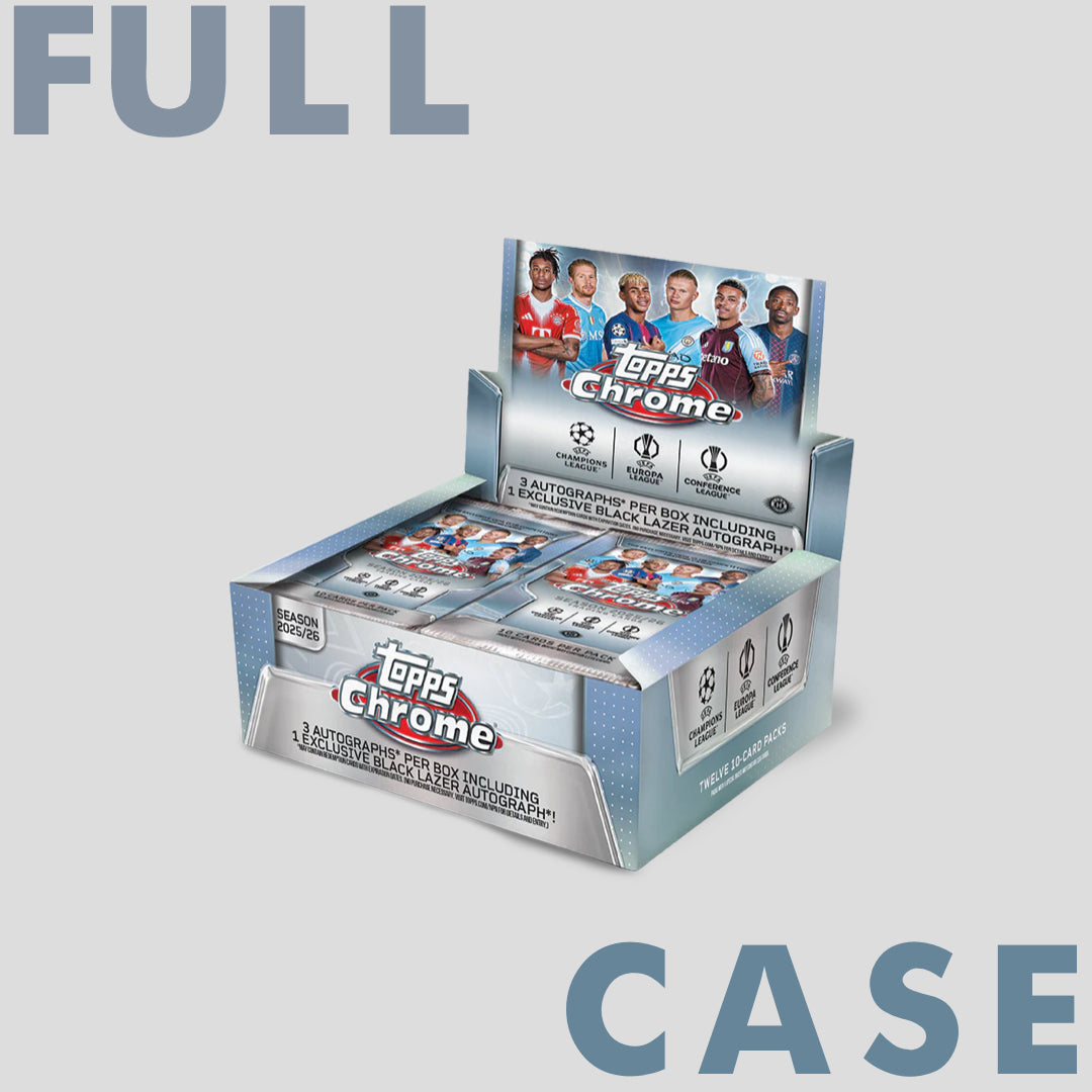 2025-26 Topps Soccer Chrome UCC UEFA Club Competitions Jumbo Box Case - Q's Cards