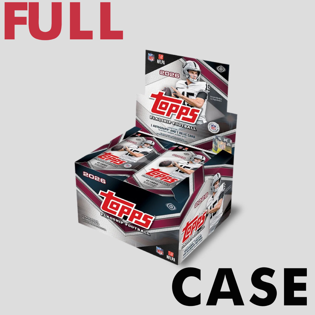2026 Topps Flagship Football Jumbo Box Case (6 boxes) - Q's Cards
