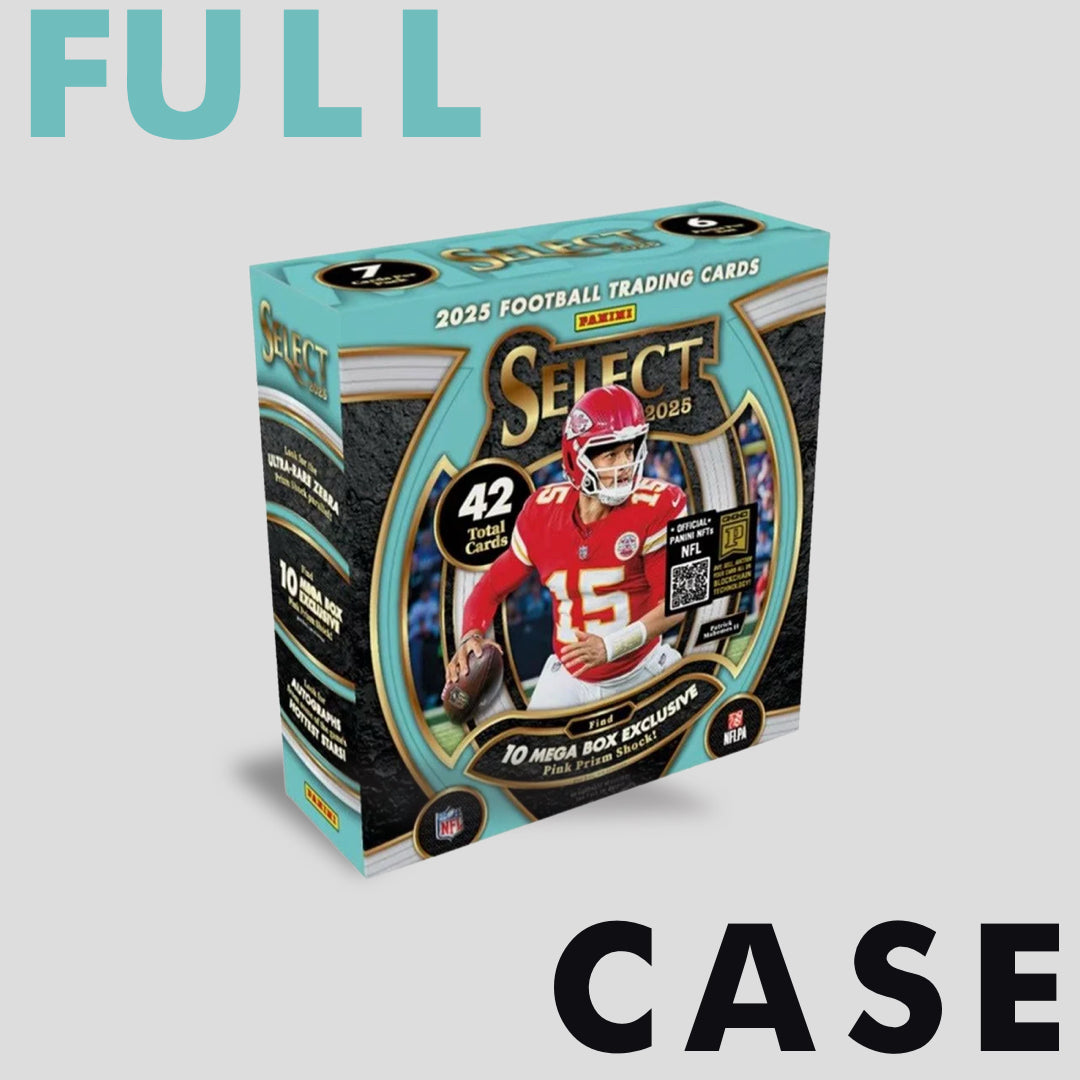 2025 Panini Select Football Mega Box Case (20 boxes) - Q's Cards