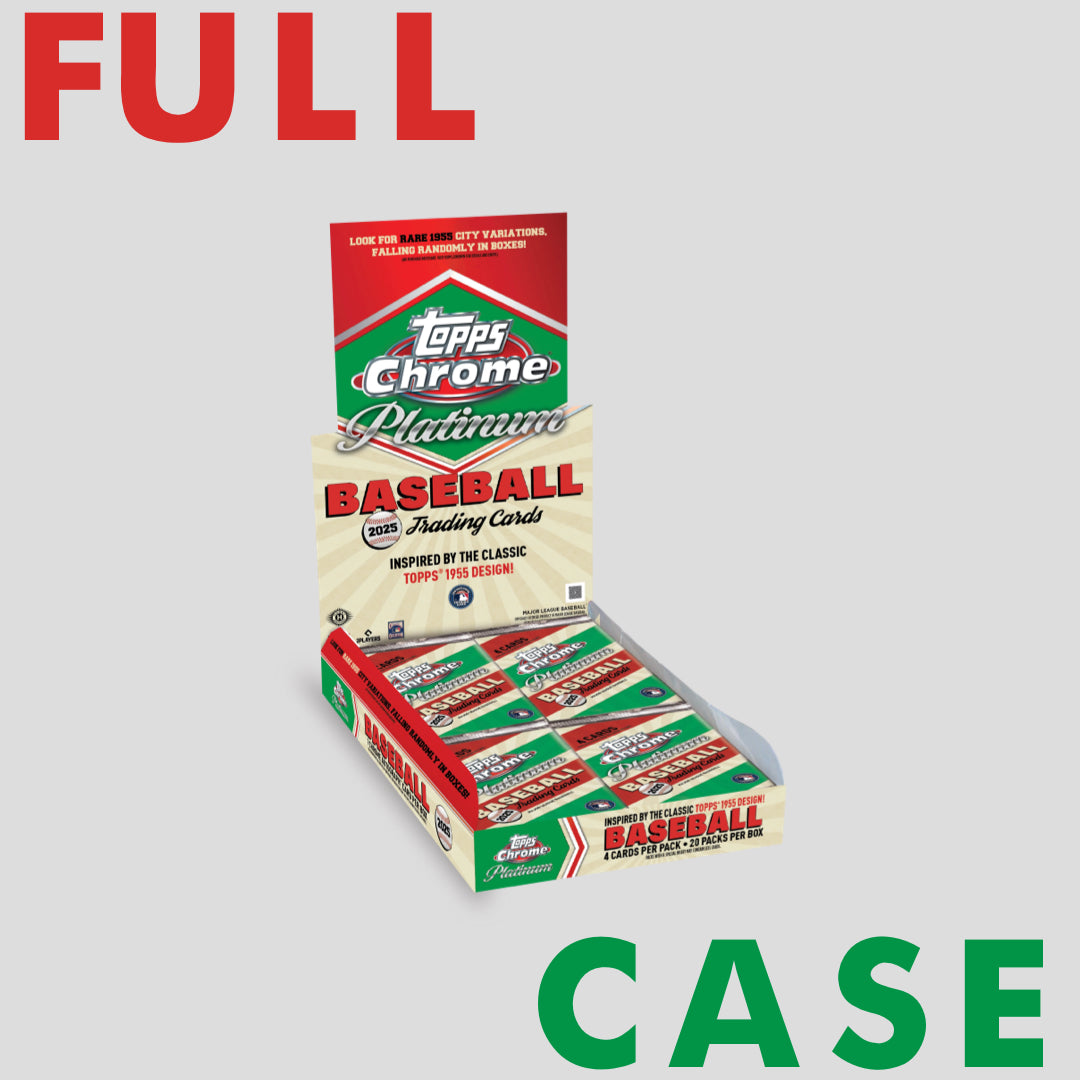 2025 Topps Chrome Platinum '55 Baseball Hobby Box Case (12 boxes) - Q's Cards