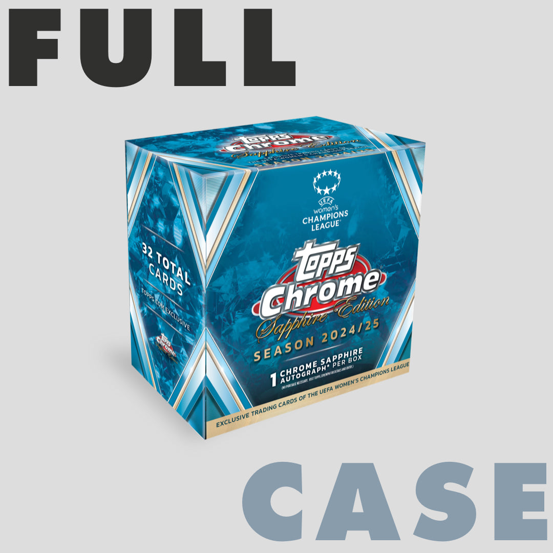2024-25 Topps Chrome Sapphire Soccer UEFA Women's Champions League Hobby Box