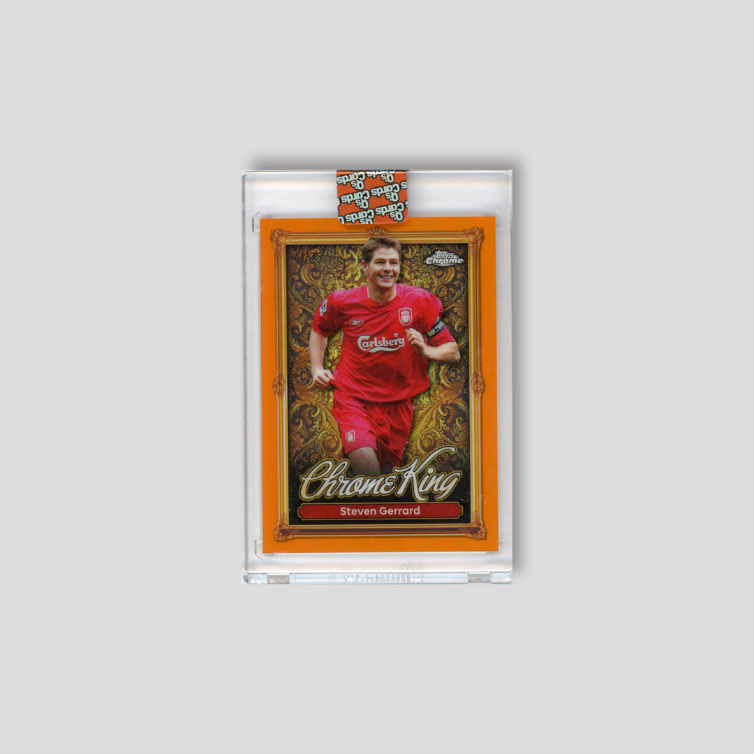 2025-26 Topps Premier League Steven Gerrard Chrome Kings Orange /25 #CK 12 - Q's Cards