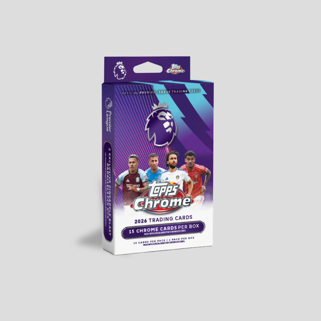 2026 Topps Chrome Premier League Soccer Hanger Pack