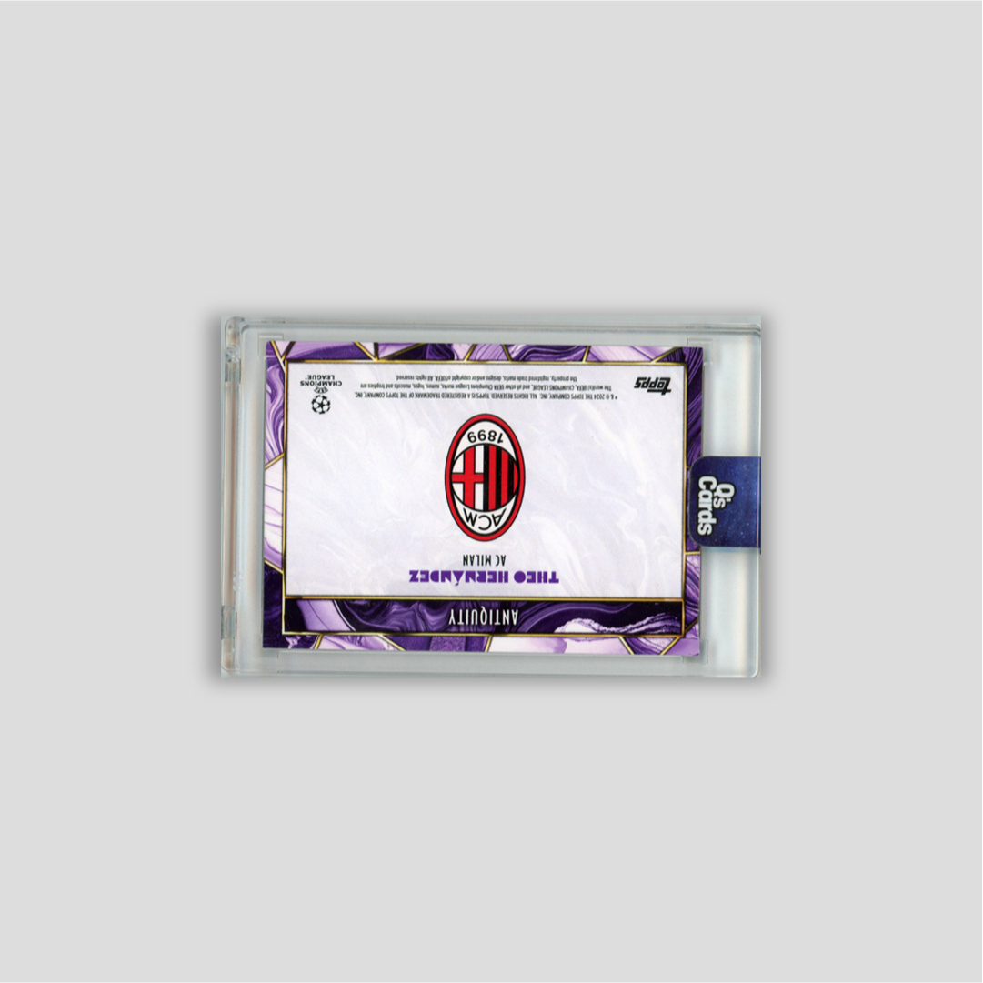 2024 Topps Deco Theo Hernandez Purple Auto Relic /25 # - Topps