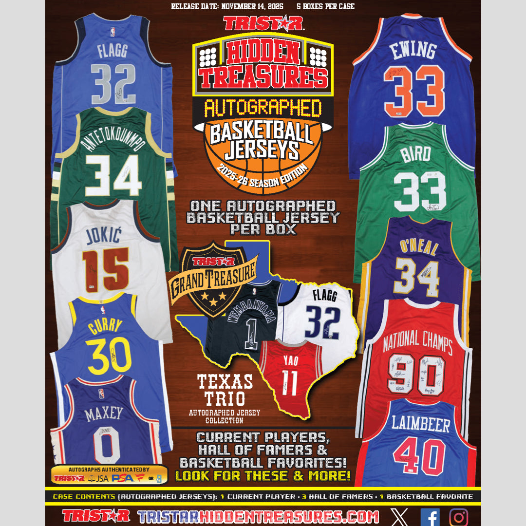 2025-26 Tristar Hidden Treasures Autographed Basketball Jersey Box