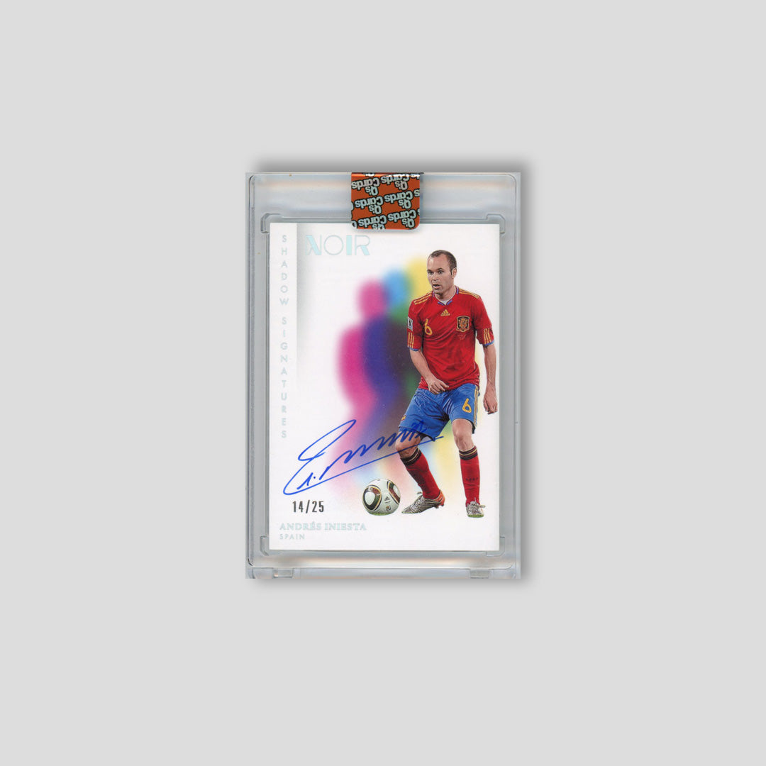 2024-25 Panini Noir Andres Iniesta Shadow Signatures /25 #SA-AI - Q's Cards