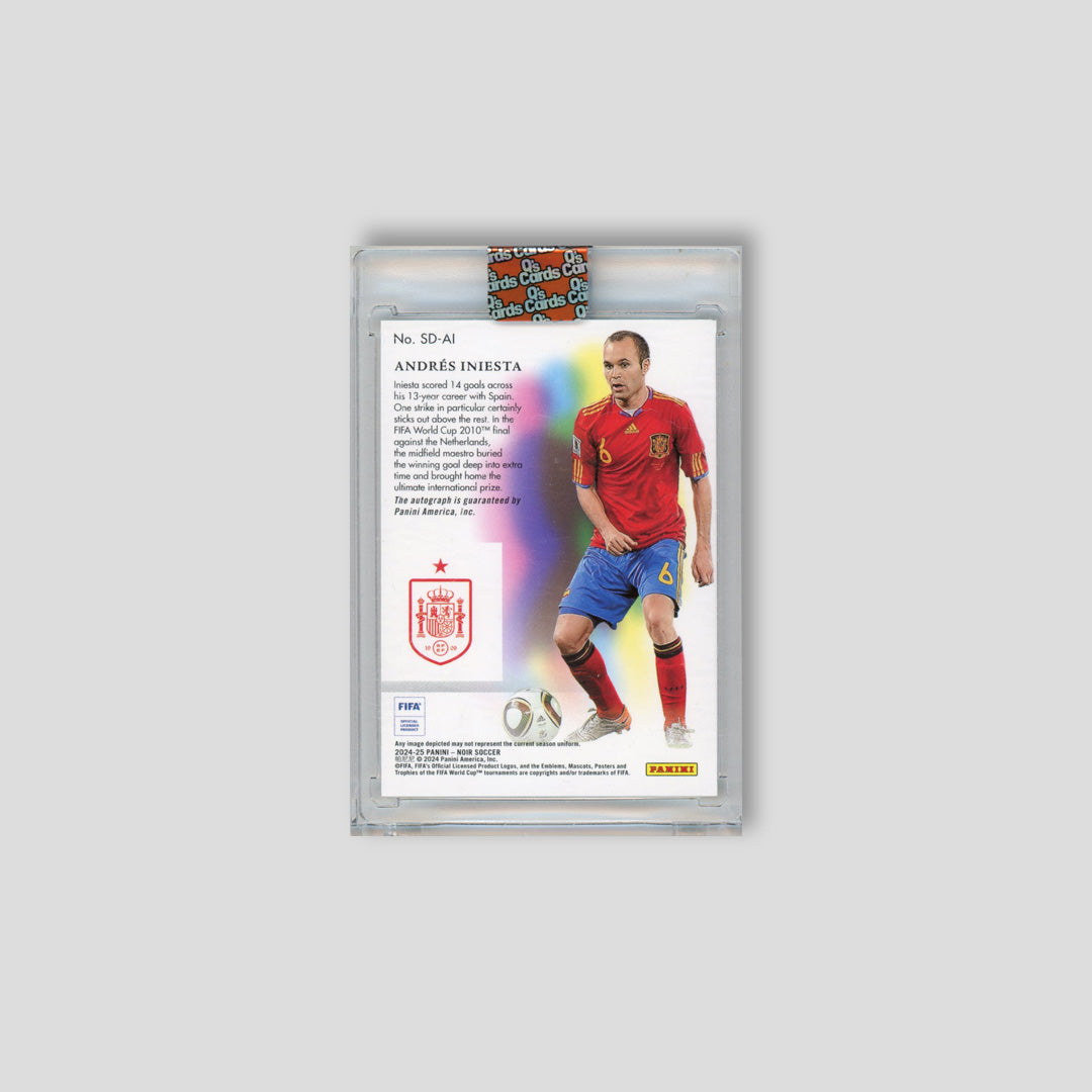 2024-25 Panini Noir Andres Iniesta Shadow Signatures /25 #SA-AI - Q's Cards