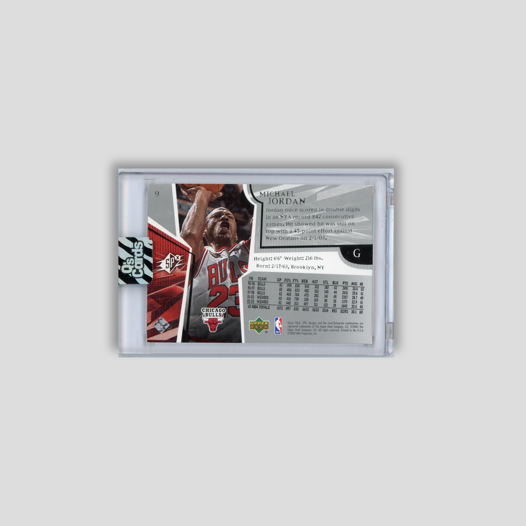 2003-04 Upper Deck SPx Michael Jordan #9 - Upperdeck