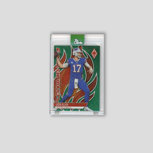 2023 Panini Phoenix Josh Allen Flame Throwers Green #/25 #FLA-17