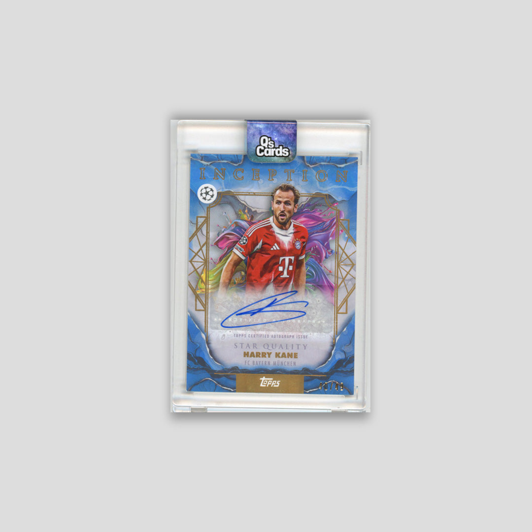 2025-26 Topps Inception UCC Harry Kane Blue Star Quality Auto /49 #SQ-HK - Topps