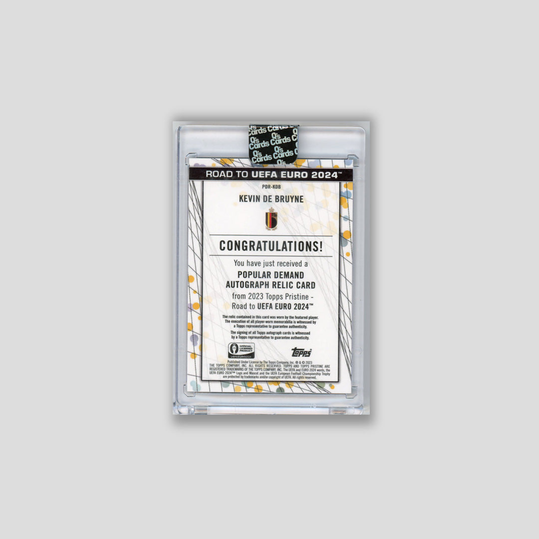 2023-24 Topps Pristine Euro Kevin De Bruyne Auto Relic #PDR-KDB - Topps