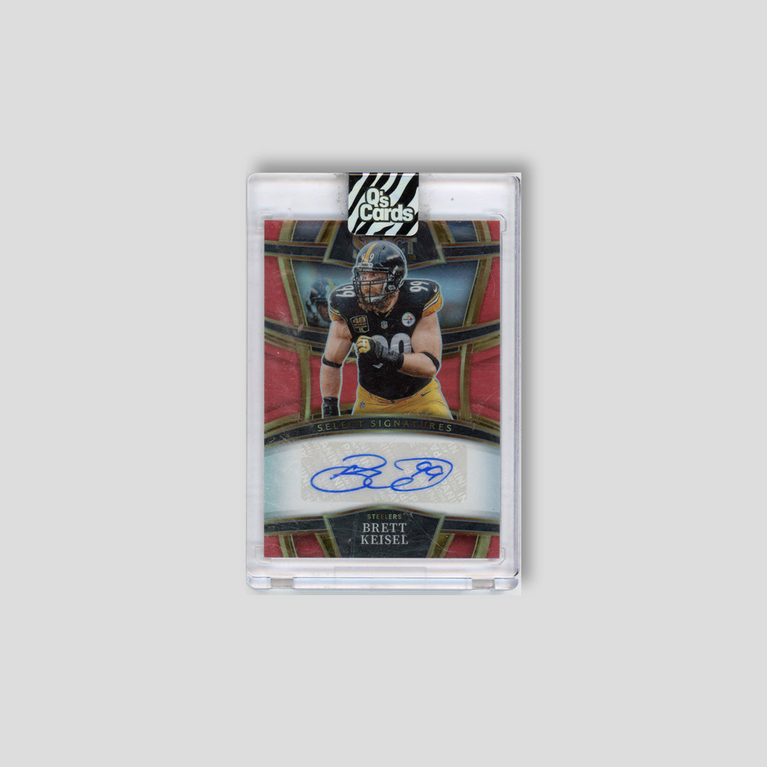 2022 Panini Select Brett Keisel Select Signatures Red Prizm #/75 AU #SSP-BRK - Select