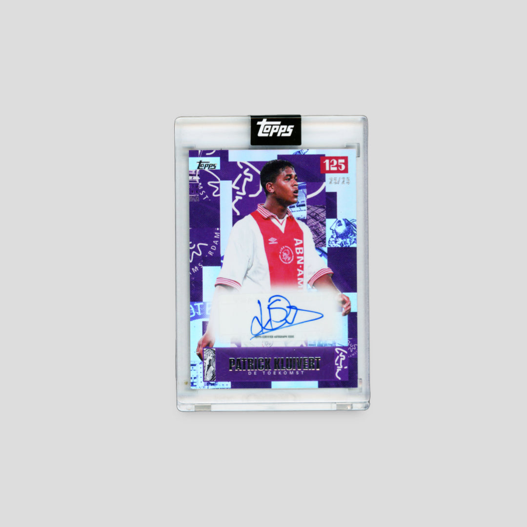 2025 Topps Ajax 125 Patrick Kluivert De Toekomst Purple /25 - Q's Cards