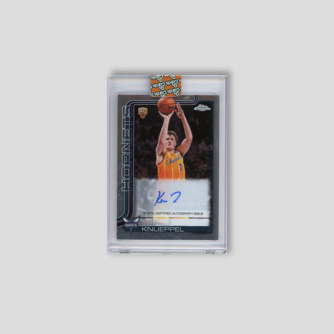 2025-26 Topps Chrome Update Kon Knueppel Base Auto RC #154 - Topps