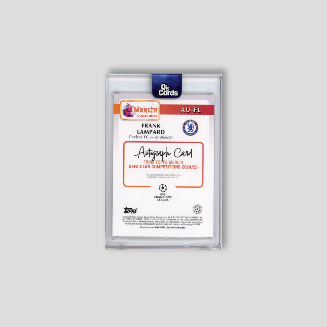 2024-25 Topps Merlin UCC Frank Lampard Gold Auto /50 #AU-FL - Topps