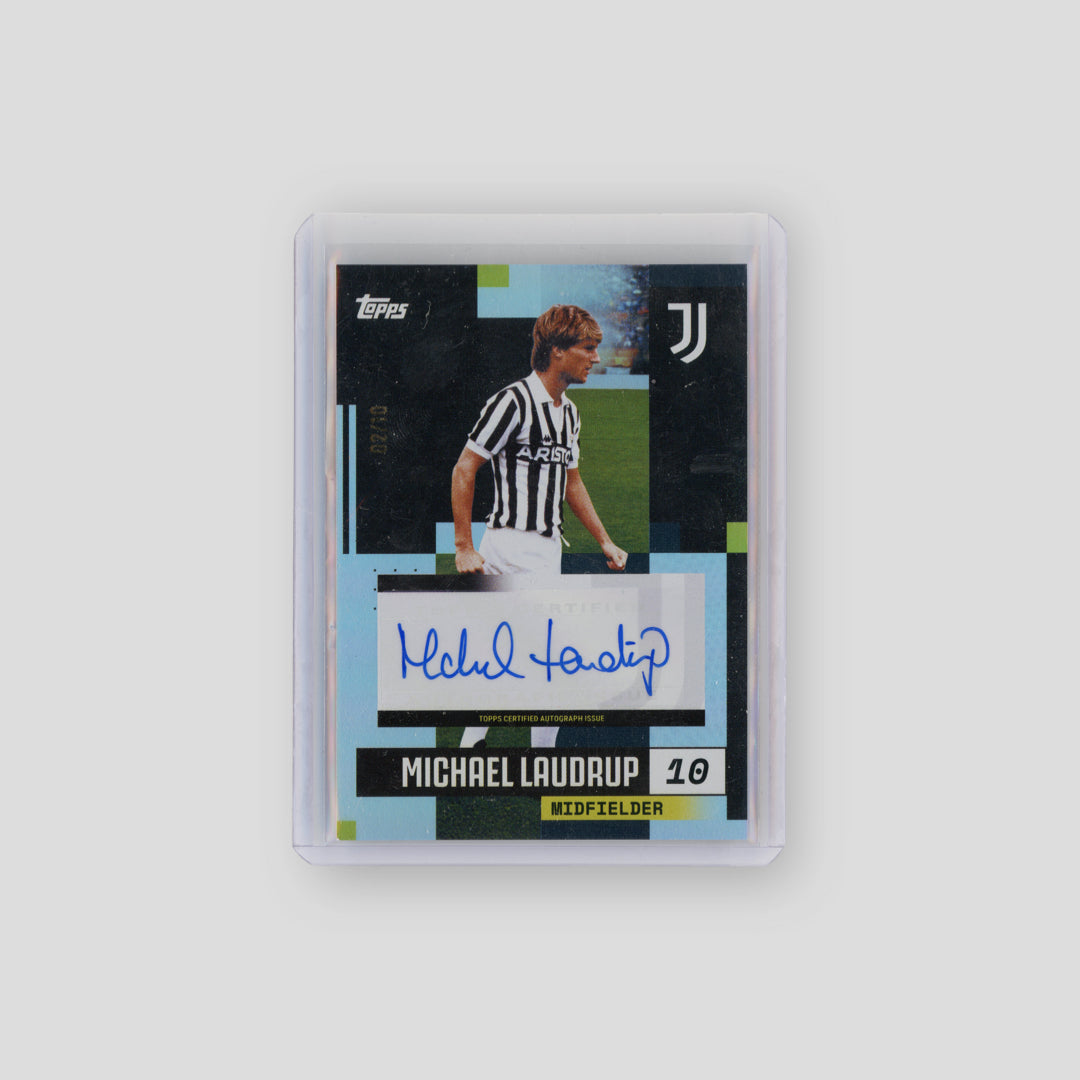 2024-25 Topps Michael Laudrup Auto Black /10 #BA-LA - Q's Cards