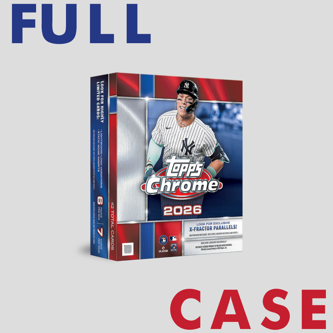 2026 Topps Chrome Baseball Mega Box Case (20 boxes) - Q's Cards
