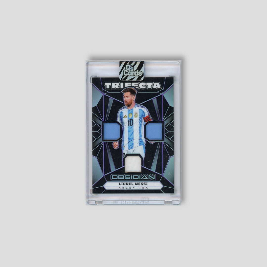 2024-25 Panini Obsidian Lionel Messi Trifecta Relic /50 #TM-LM - Q's Cards