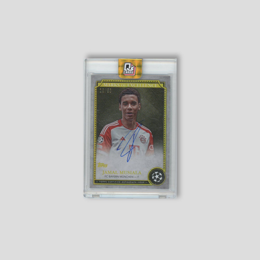 2024-25 Topps Chrome Jamal Musiala Marks Gold /50 #EX-JM1