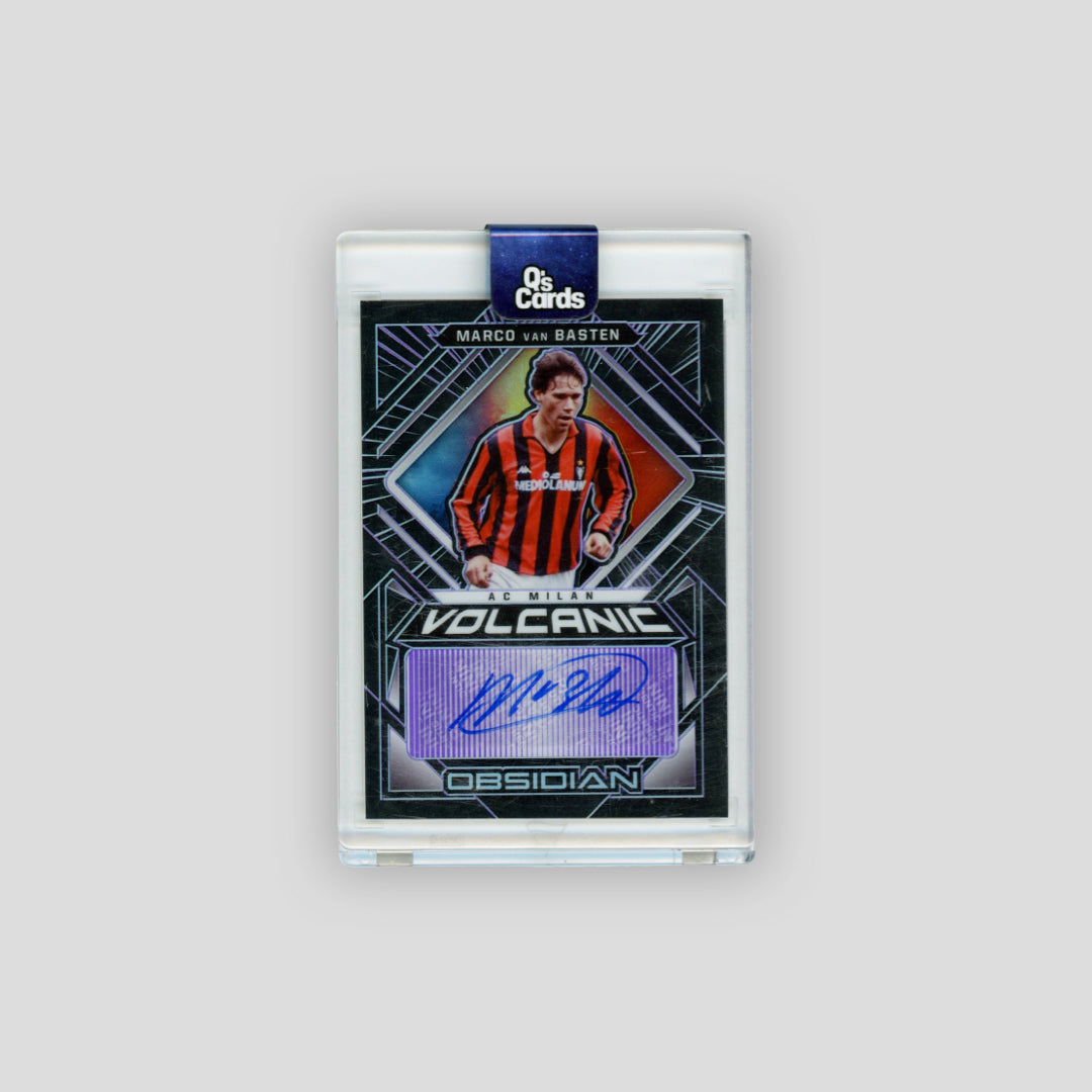2021-22 Panini Obsidian Volcanic Auto Marco van Basten Purple /50 #VS-MVB - Q's Cards