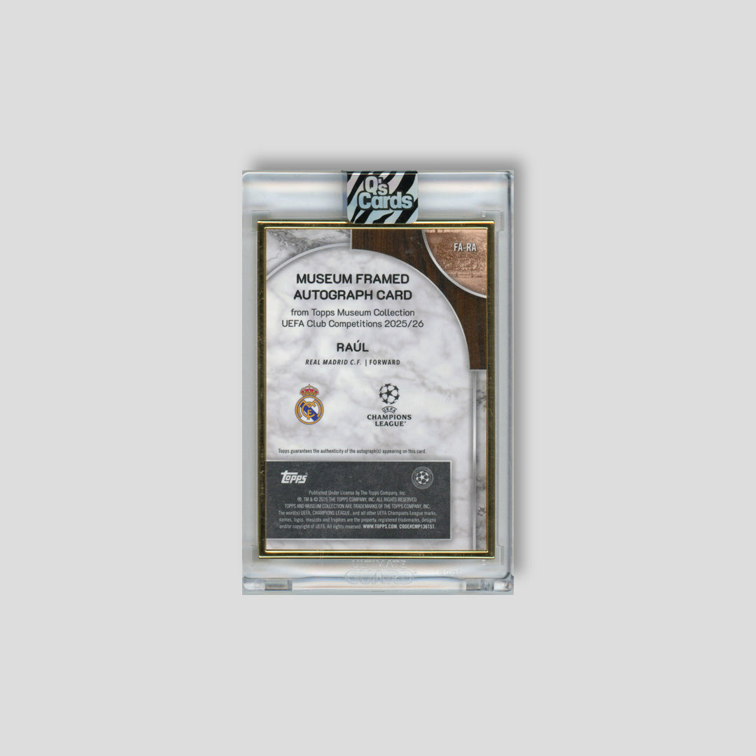 2025-26 Topps Museum UCC Raul Goldframe Auto /99 #FA-RA - Q's Cards