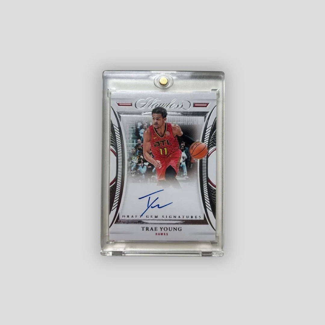 2021-22 Panini Flawless Basketball Trae Young Draft Gem Signatures /25