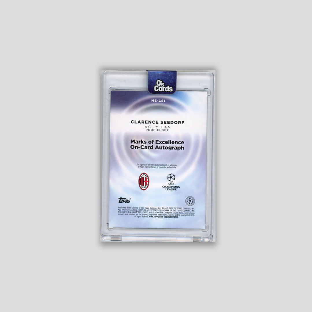 2025-26 Topps Inception UCC Clarence Seedorf Marks of Excellence /50 #ME-CS1 - Topps