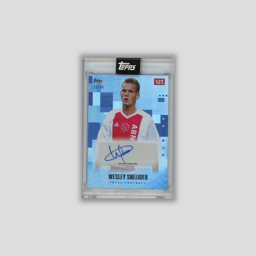 2025 Topps Ajax 125th Wesley Sneijder Total Football Auto Blue /49 # - CDP