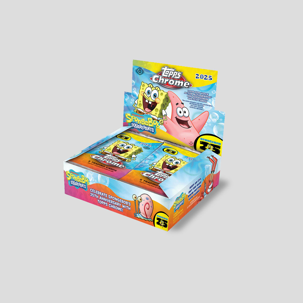 2025 Topps Chrome SpongeBob 25th Anniversary Hobby Box